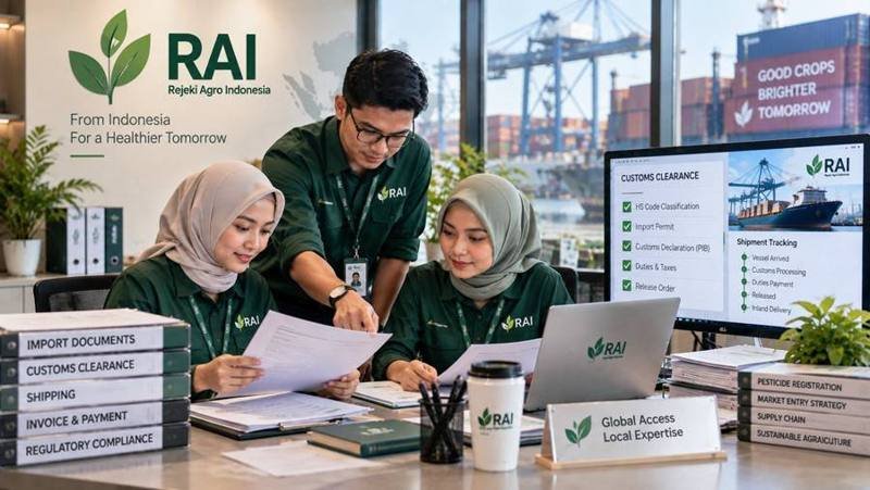RAI team managing import and customs clearance documentation
